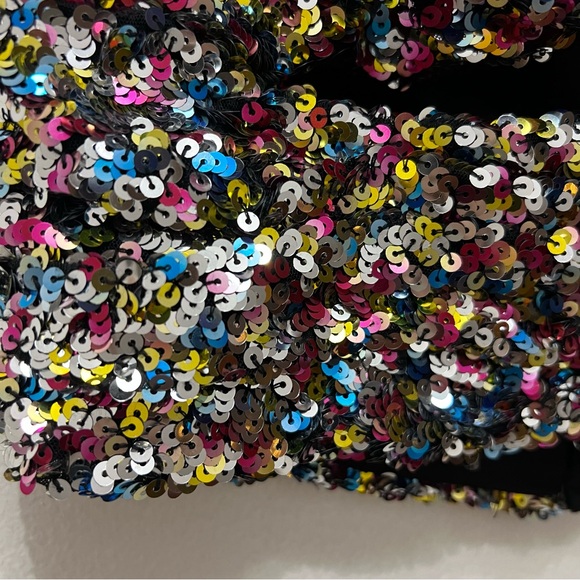 The Attico Sequin Cutout Strapless Crop Top Multicolor Size 40 (Small) - Picture 5 of 13
